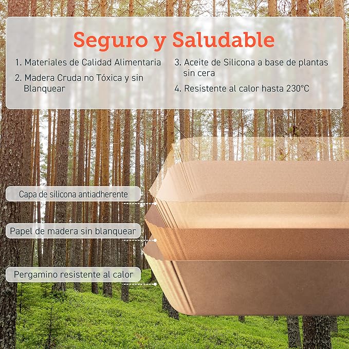 COSORI Papel Horno para Freidora sin Aceite 3-4,5 L