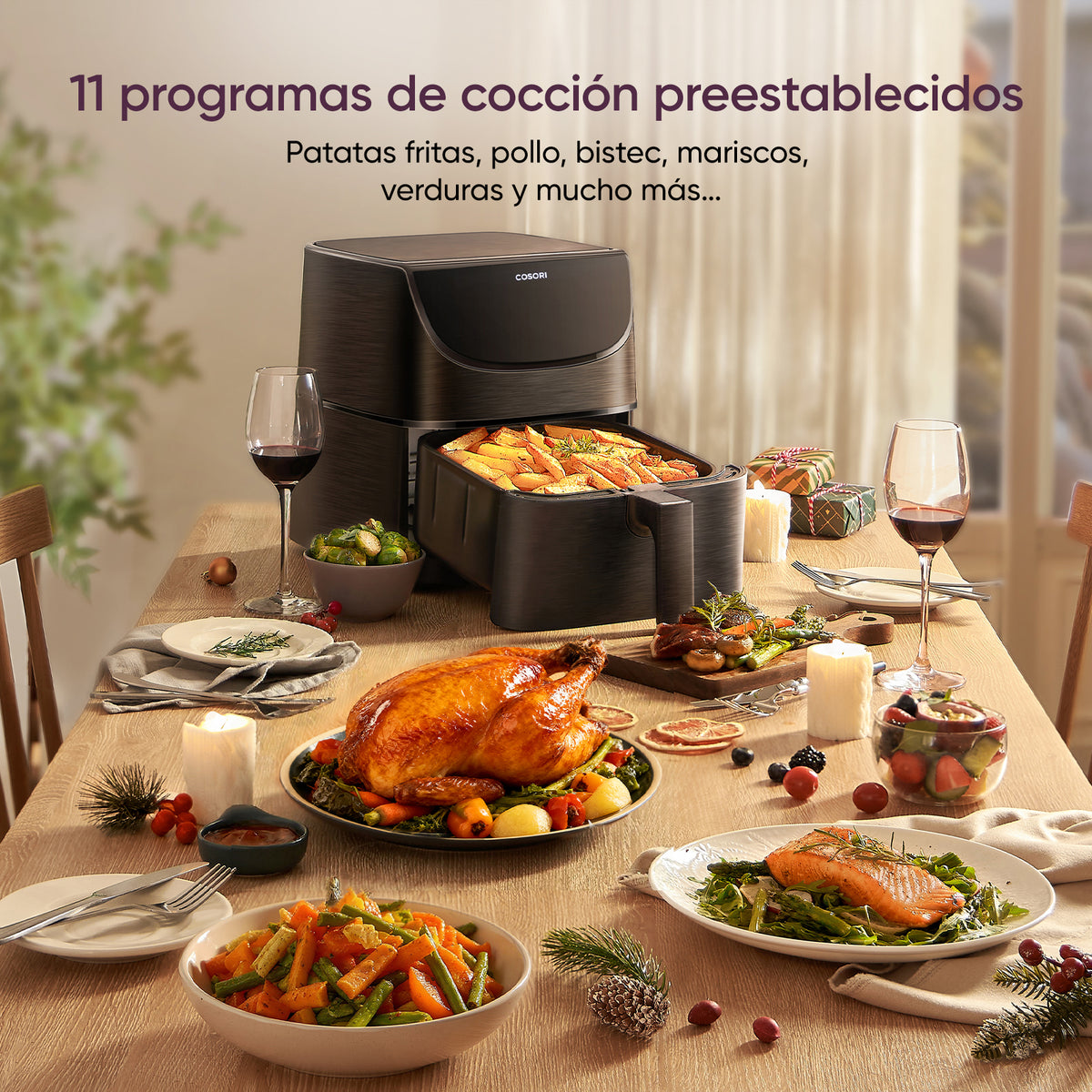Cosori-Freidora sin Aceite-5,7 Litros-CP158