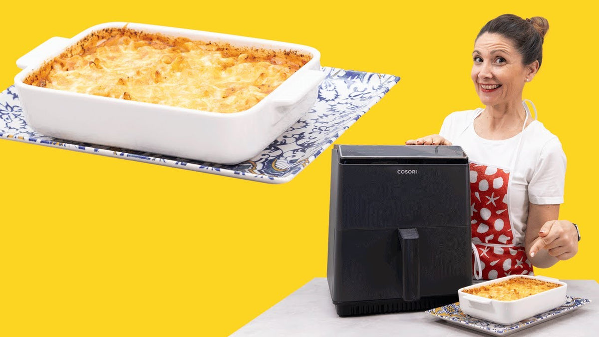 MACARRONES gratinados en freidoradeaire Cosori Dual Blaze / ESPECTACULARES