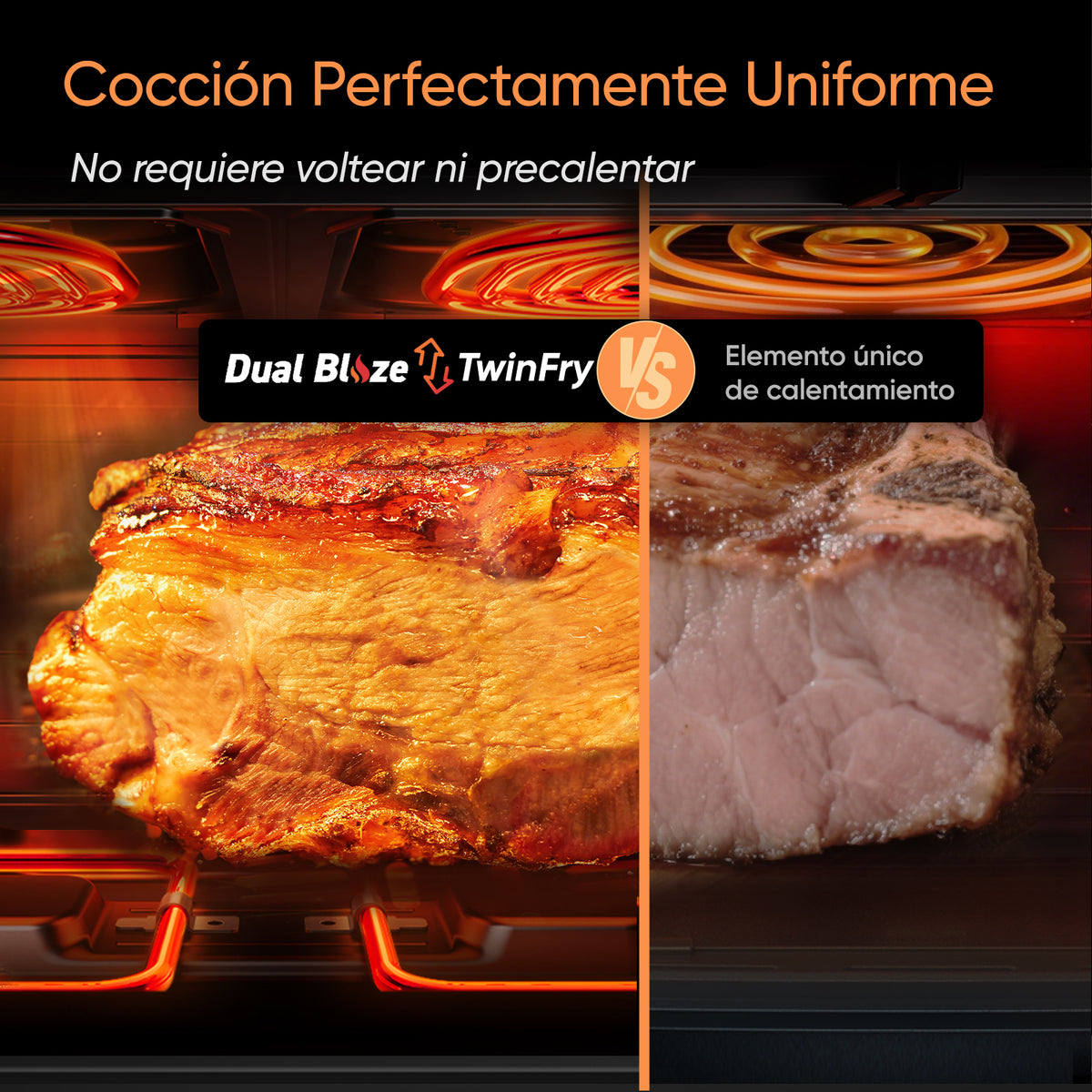 Cosori Freidora de Aire Dual Blaze TwinFry 10 L-Air Fryer Blanca