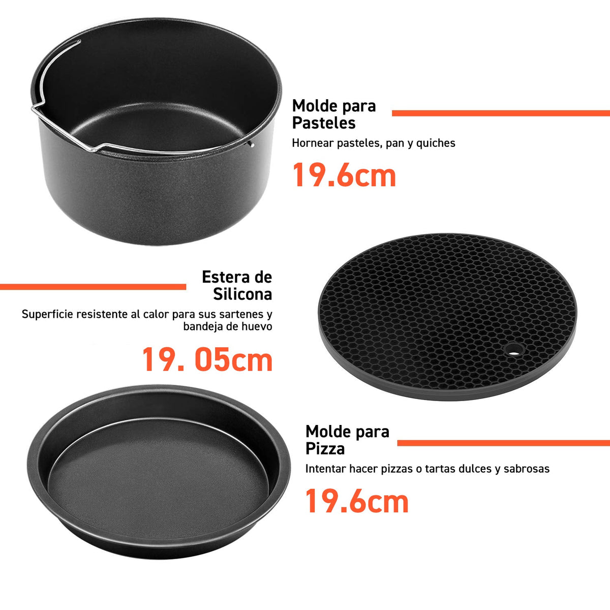 Cosori-Accesorios para Freidora sin aceite
